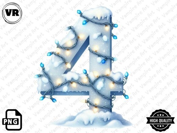 Download Holiday Typeface and Number Clipart PNG - Type Collection