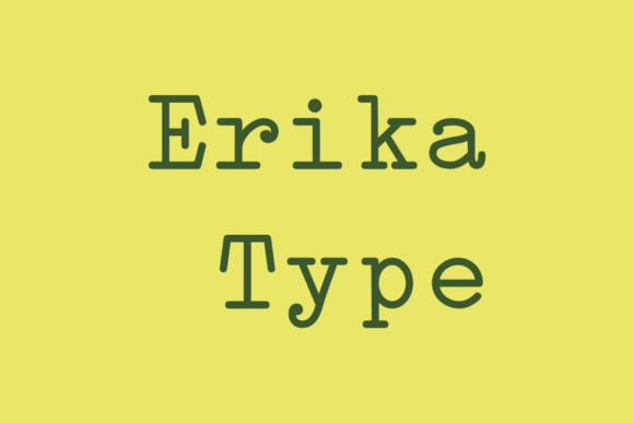 Download Erika Type - Type Collection
