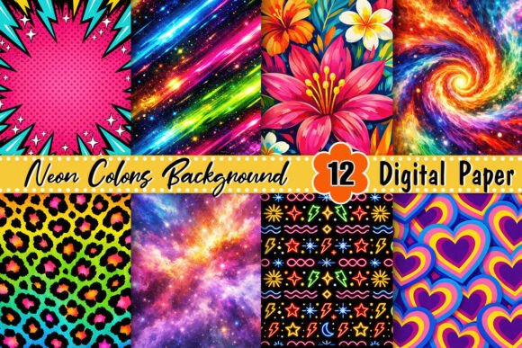 Download Neon Colors Background - Background Collection