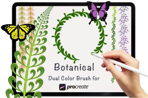 Download Botanical Dual Color Brushes - Dual Collection