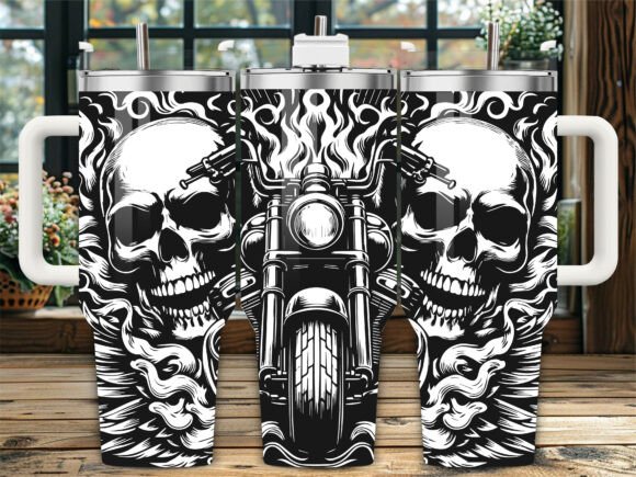 Download Dual Skull Motorcycle - Dual Collection
