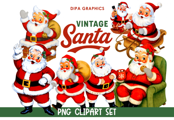 Download Vintage Santa Claus Retro Christmas - Premium Resources